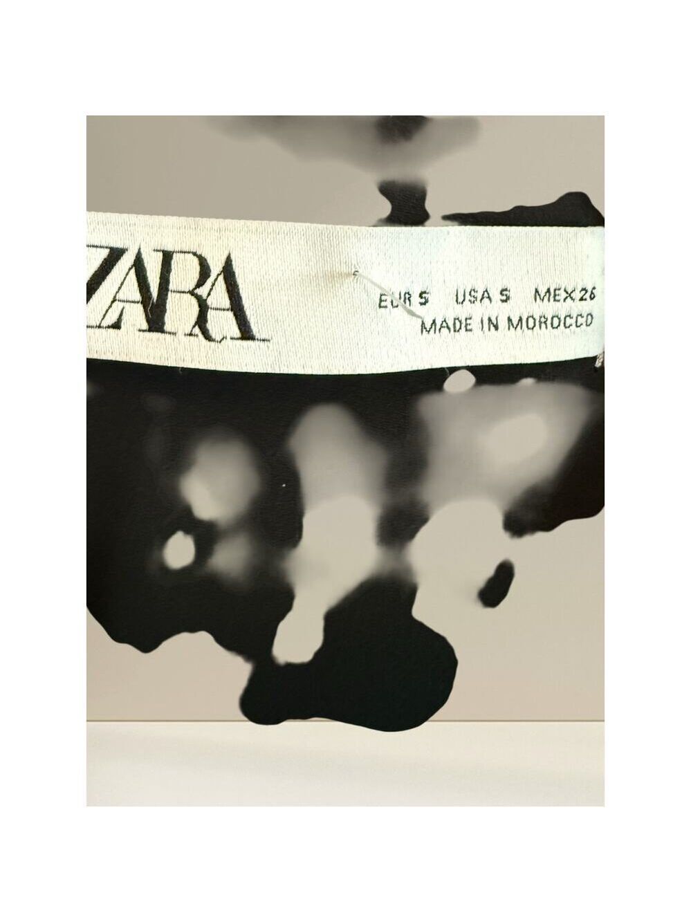 Zara One-Shoulder Black Metallic Sequin Mini Dress – Size S - Picture 7 of 8